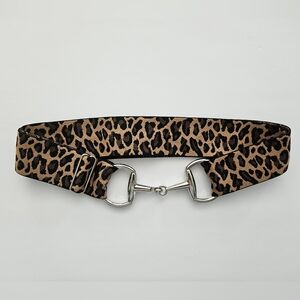 Elastic Horse Bit Belt - Leopard